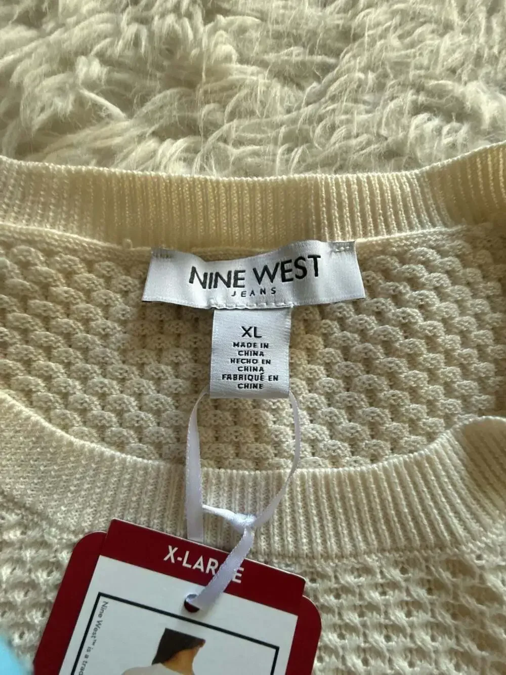 Nine West Jeans‎ Spring Sweater White XL